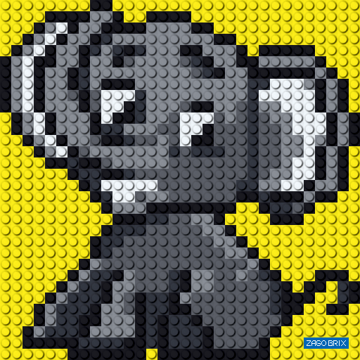 Конструктор ZAGOBRIX KIDS - картина "Слоник"