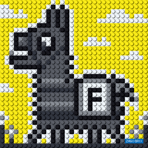 Конструктор ZAGOBRIX KIDS - картина "Лама з Фортнайту"