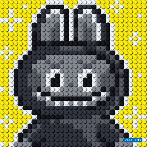 Конструктор ZAGOBRIX KIDS - картина "Лабубу"