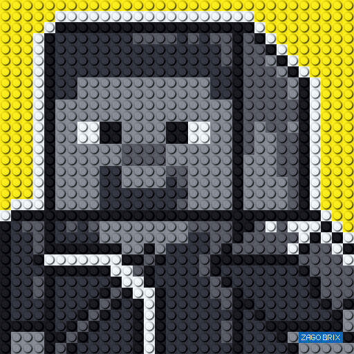 Конструктор ZAGOBRIX KIDS - картина "Майнкрафт Стів"