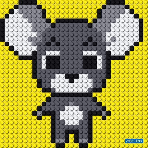 Конструктор ZAGOBRIX KIDS - картина "Мишка"