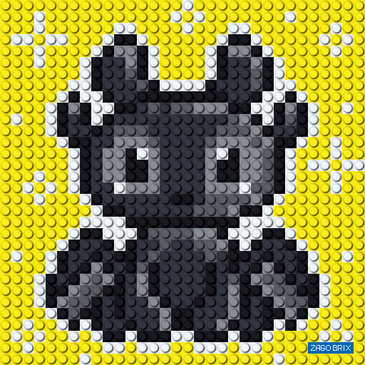 Конструктор ZAGOBRIX KIDS - картина "Зубастик"